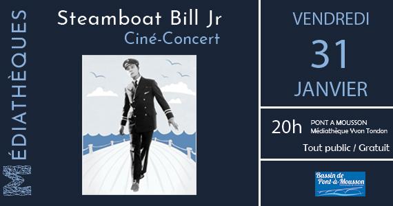 CINÉ-CONCERT : STEAMBOAT BILL JR