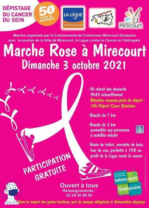 Marche rose à Mirecourt