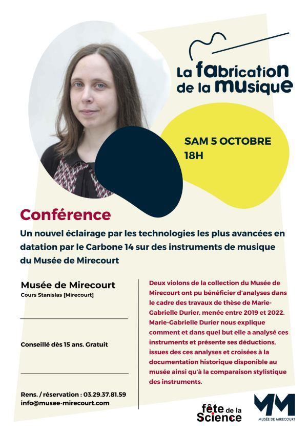 FÊTE DE LA SCIENCE : CONFÉRENCE