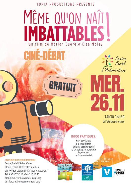 Ciné débat - Même qu’on naît imbattables !
