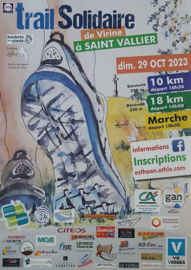 TRAIL SOLIDAIRE DE VIRINE À BOUXIÈRE AUX BOIS