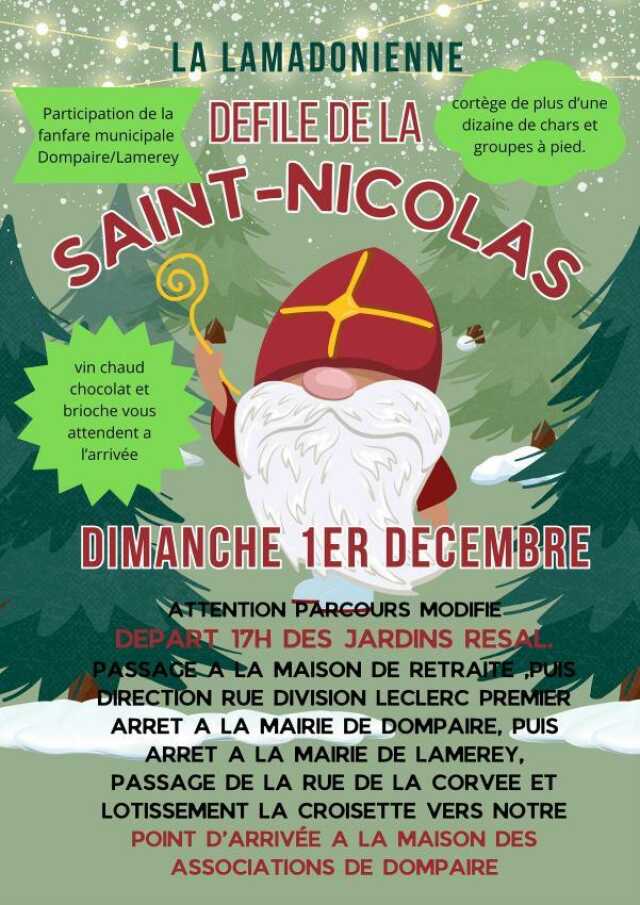 DÉFILÉ DE LA SAINT NICOLAS DOMPAIRE ET MADONNE ET LAMEREY