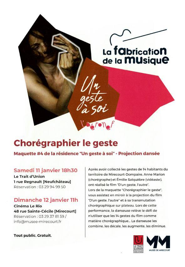 CHORÉGRAPHIER LE GESTE - PROJECTION DANSÉE