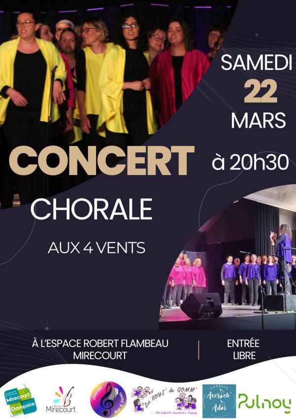 CONCERT - CHORALE AUX 4 VENTS