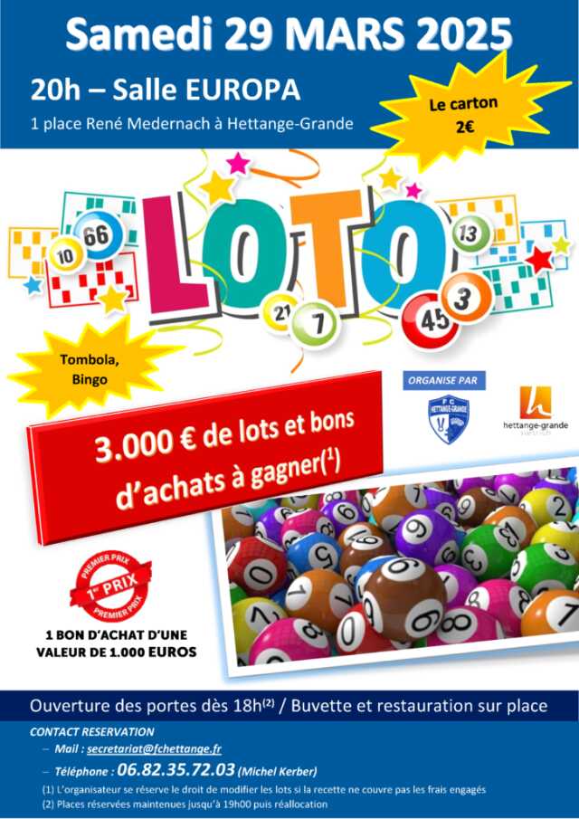 LOTO DU FC HETTANGE