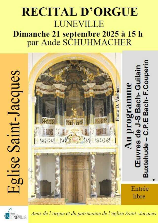 Journées Européennes du Patrimoine - Récital d'orgue par Aude Schuhmacher