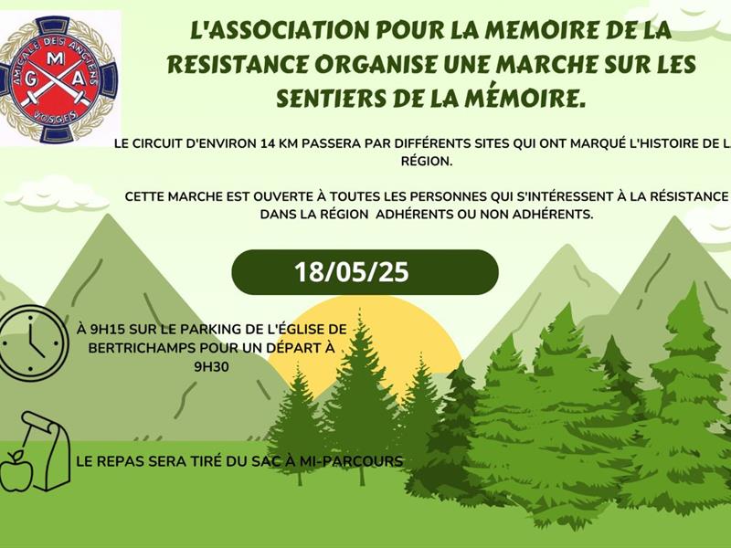 Marche sur les sentiers de mémoire