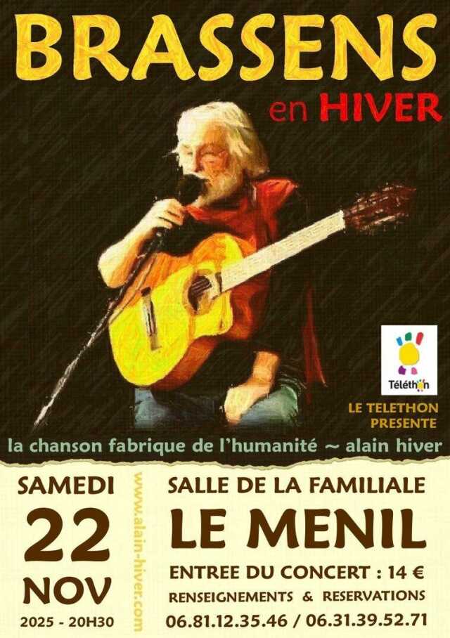 Concert : Brassens par Alain Hiver
