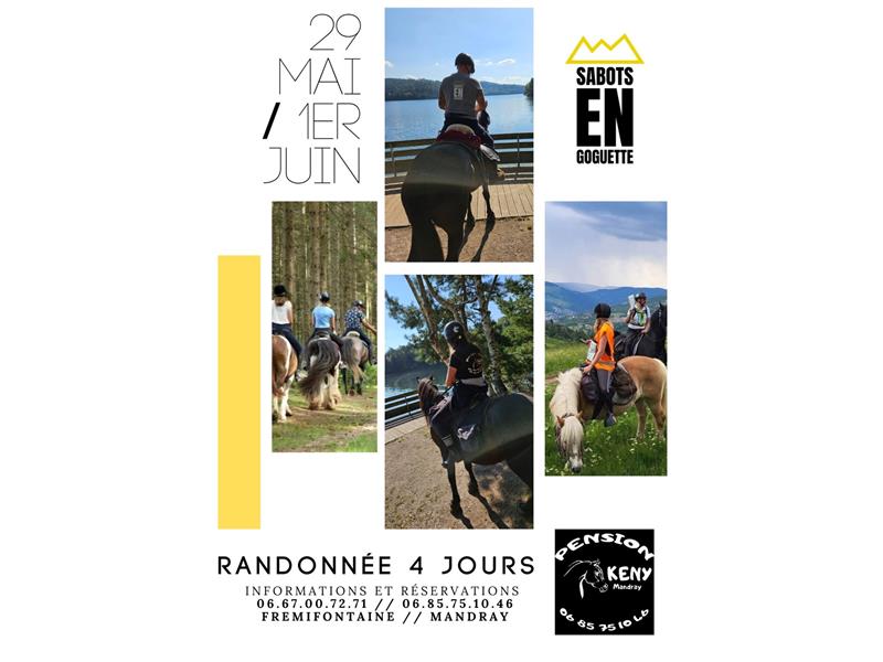 Rando à cheval 4 jours