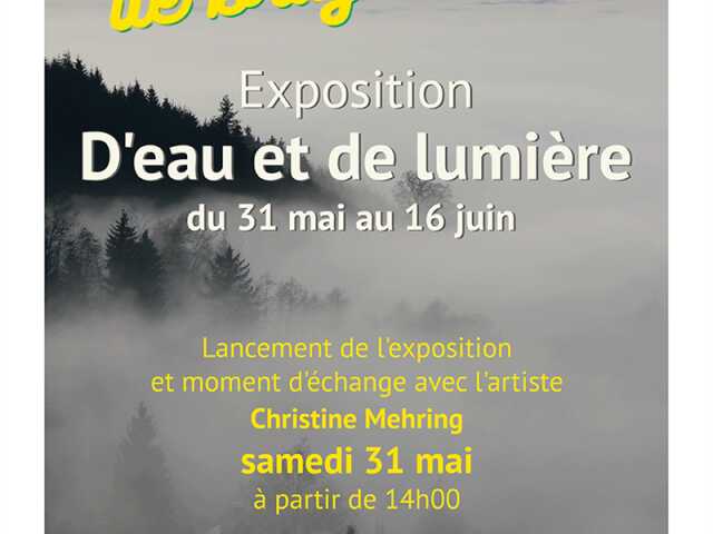Exposition photo 'D'eau et de lumière' par Christine Mehring