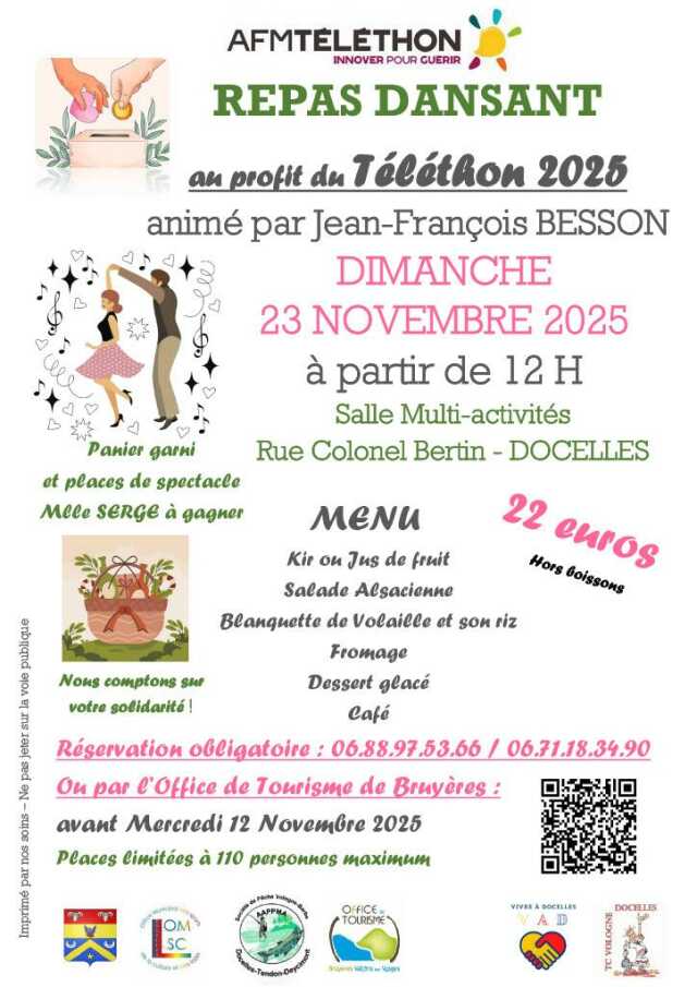 Repas dansant du Téléthon