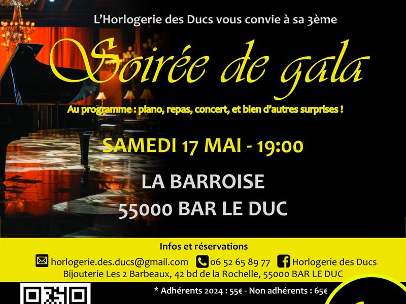 SOIRÉE DE GALA DE L'HORLOGERIE DES DUCS