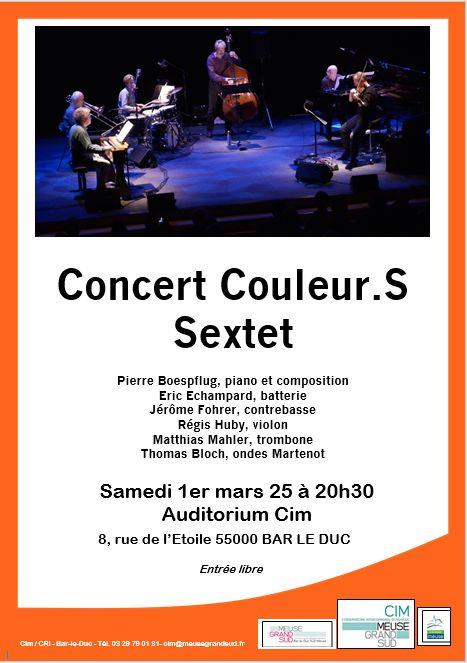 CONCERT - COULEUR.S SEXTET