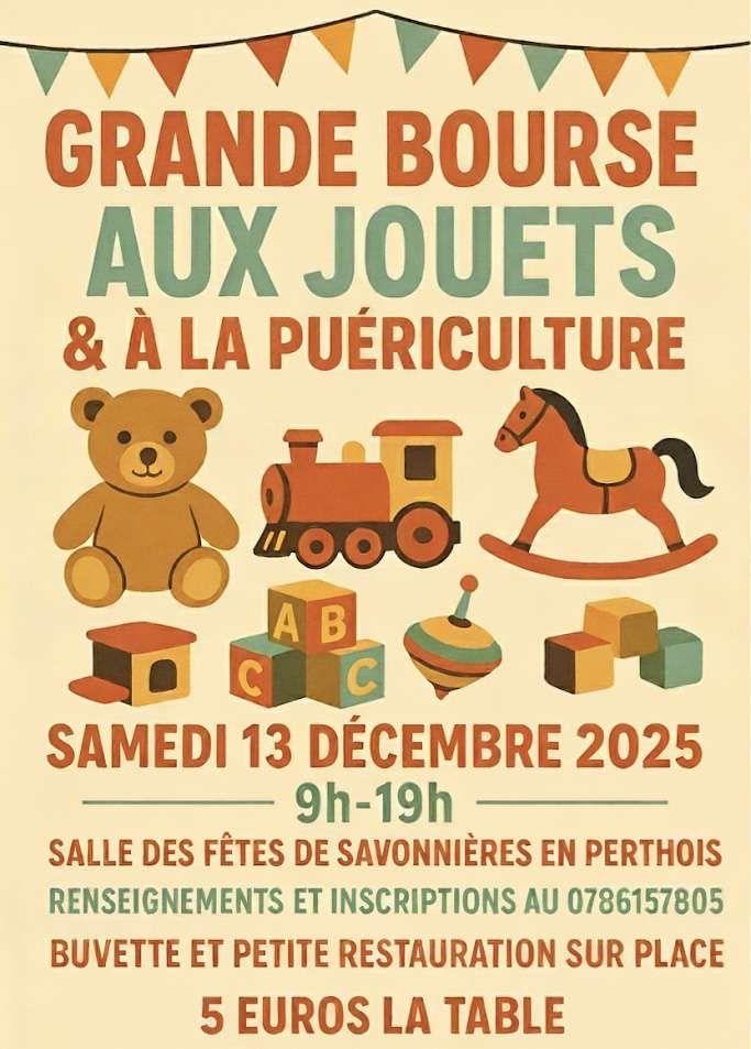Grande bourse aux jouets et à la puériculture