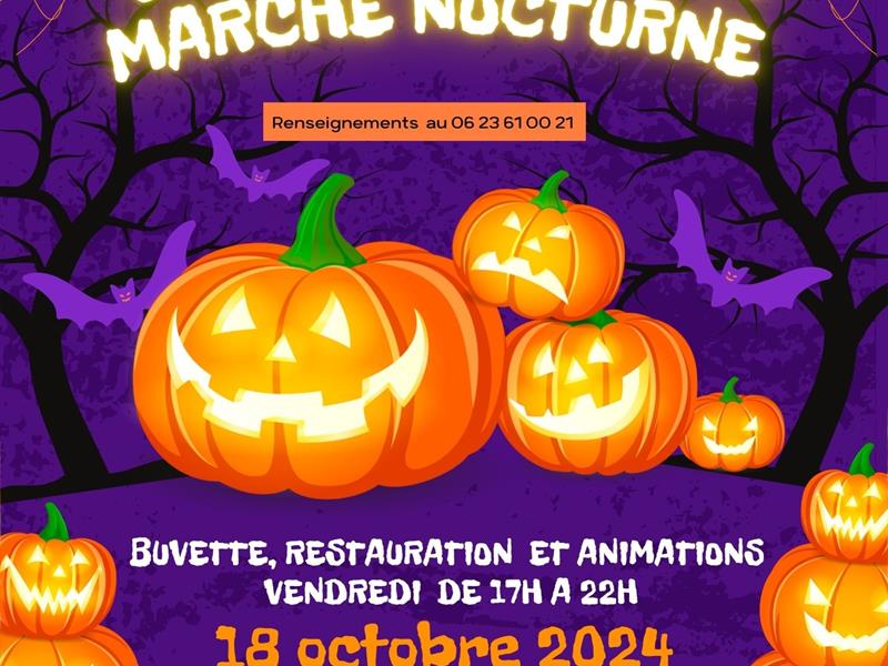 Marché nocturne d'Halloween