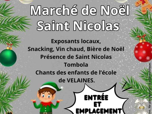 MARCHÉ DE NOËL AVEC LA PRÉSENCE DE SAINT-NICOLAS