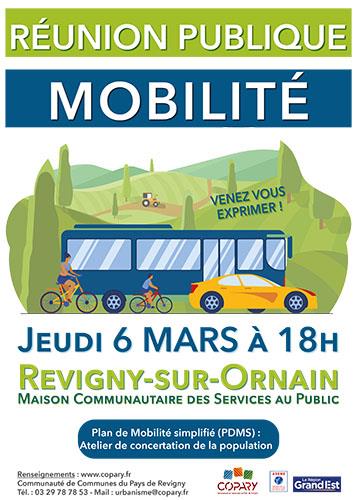 RÉUNION PUBLIQUE - LA MOBILITÉ EN SECTEUR RURAL