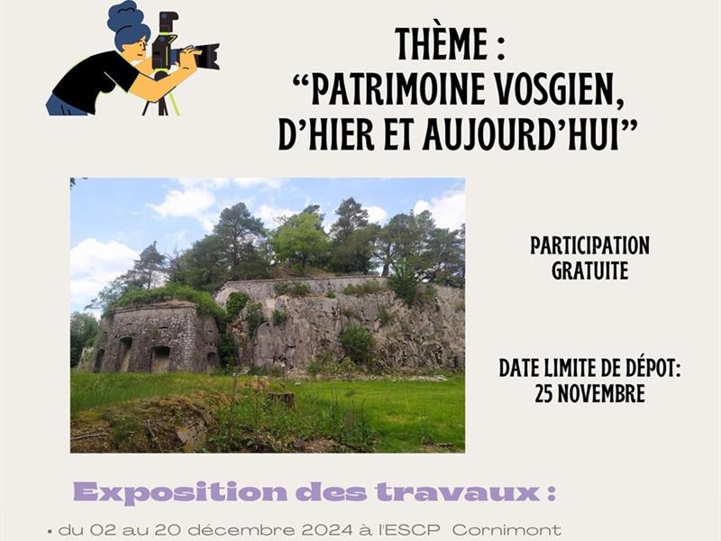 EXPOSITION DE PHOTOGRAPHIES - PATRIMOINE VOSGIEN, D'HIER ET AUJOURD'HUI