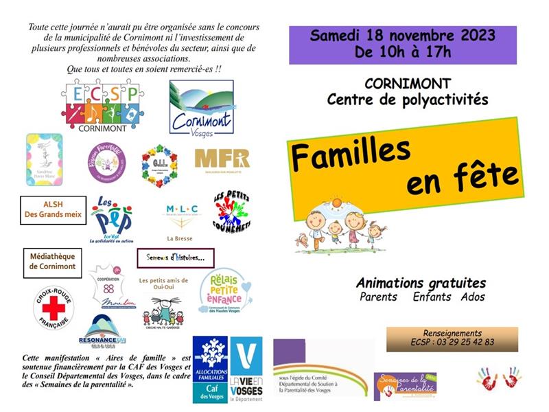 FAMILLES EN FÊTE - JOURNÉE DE LA PARENTALITÉ