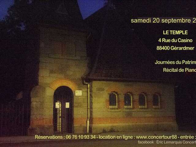 Journées du patrimoine - Récital de piano classique