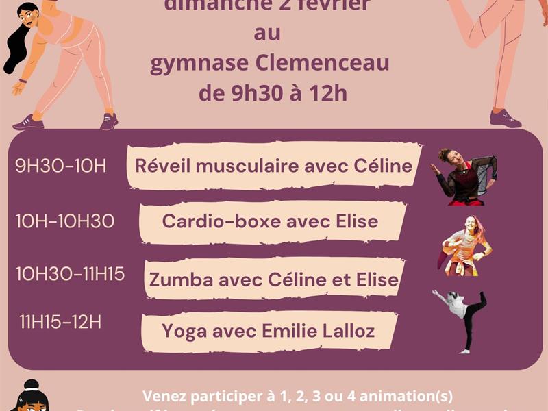 MATINÉE SPORT : L'APRÈS-FÊTES EN SOUTIEN AUX RESTOS DU COEUR