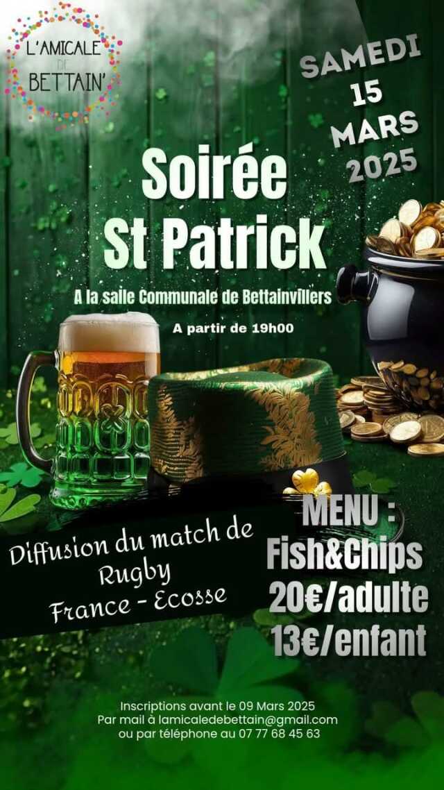 SOIRÉE ST PATRICK