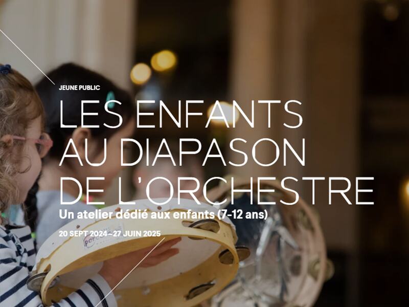 Atelier - les enfants au diapason de l'orchestre