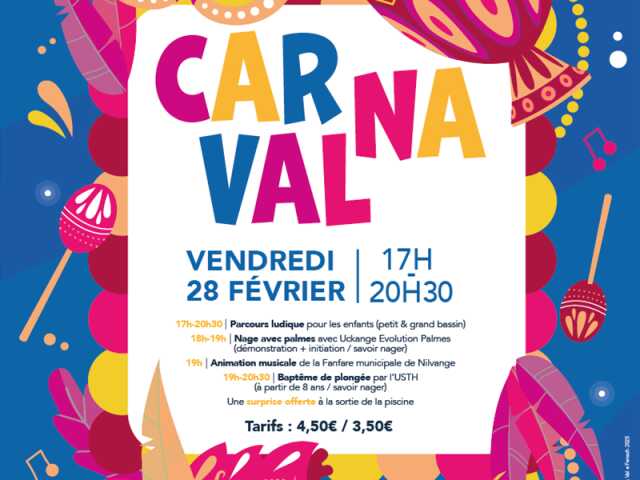 Carnaval à la piscine