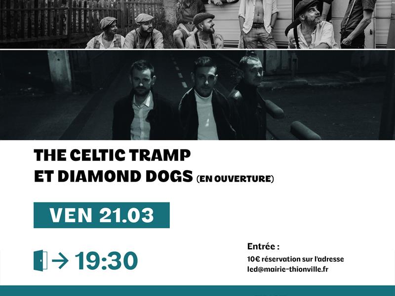 Concert The Celtic Tramp et Diamond Dogs