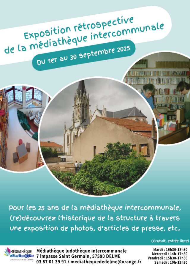 Exposition rétrospective de la médiathèque
