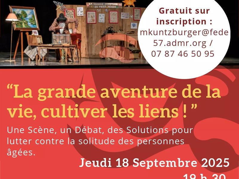 Théâtre-débat - La grande aventure de la vie, cultiver les liens