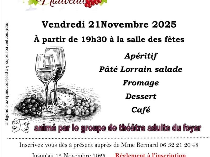 Soirée Beaujolais Nouveau et Théatre