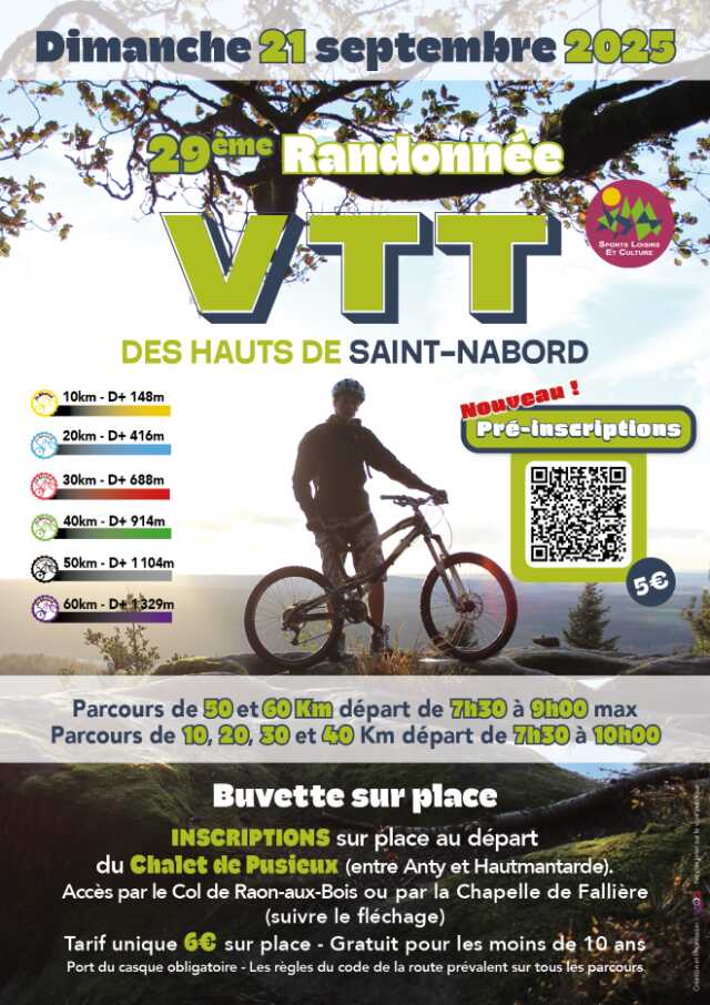 Randonnée vtt des hauts de Saint Nabord