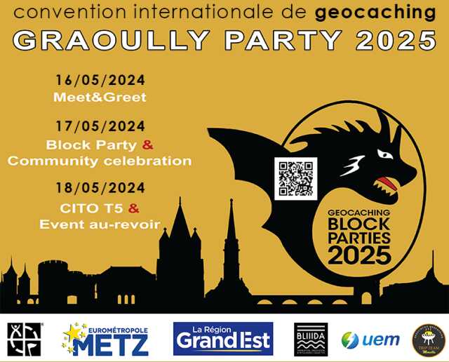 Graoully party - convention internationale de geocaching