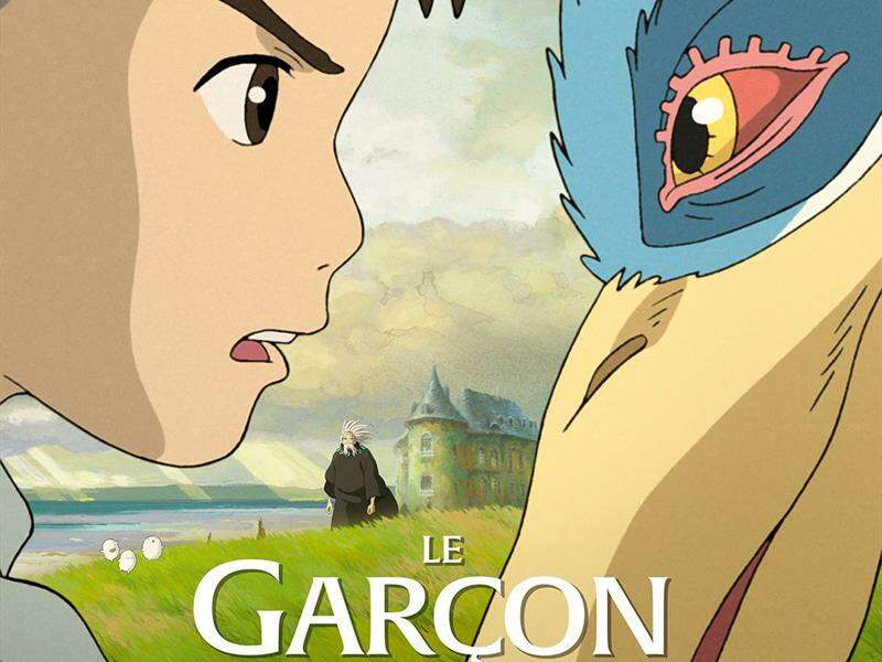 Projection en plein air - le garçon et le héron