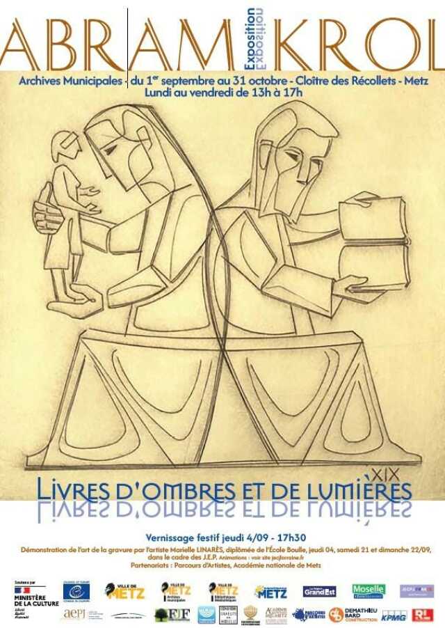 Exposition - livres d'ombres et de lumière d'Abram Krol