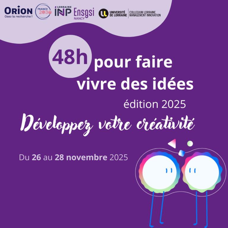 Évènement - 48 heures pour faire vivre des idées