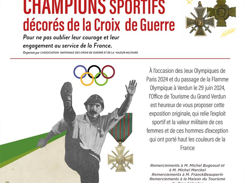 EXPOSITION CHAMPIONS SPORTIFS DÉCORÉS DE LA CROIX DE GUERRE