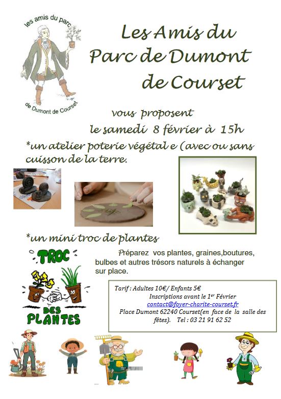 Atelier poterie et mini troc plantes