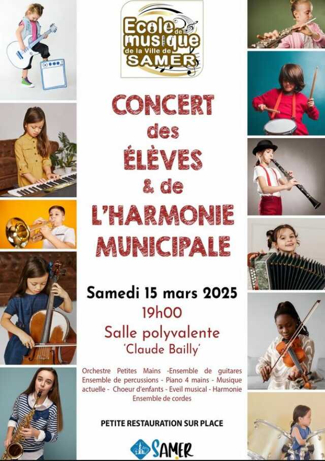 Concert des élèves et de l'Harmonie Municipale