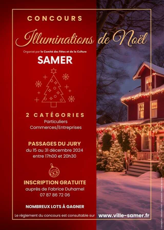 Concours des illuminations de Noël à Samer