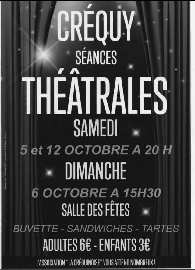 SÉANCES THÉÂTRALES CRÉQUY