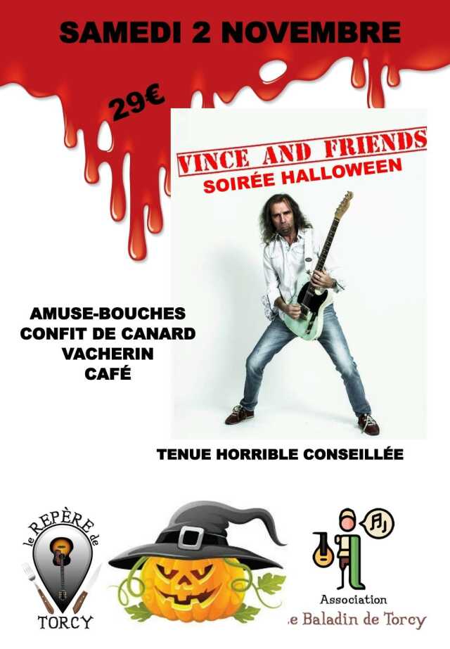 Repas Concert - spécial Halloween au Repère de Torcy