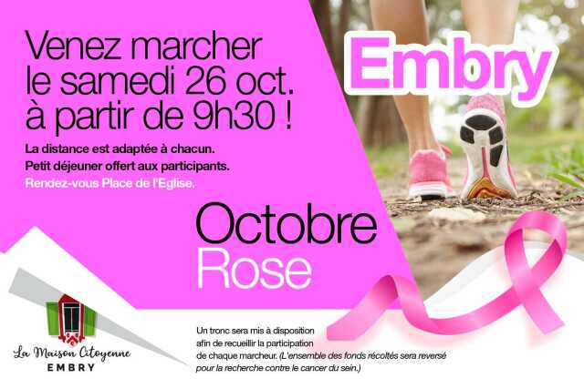 Marche - Octobre Rose à Embry