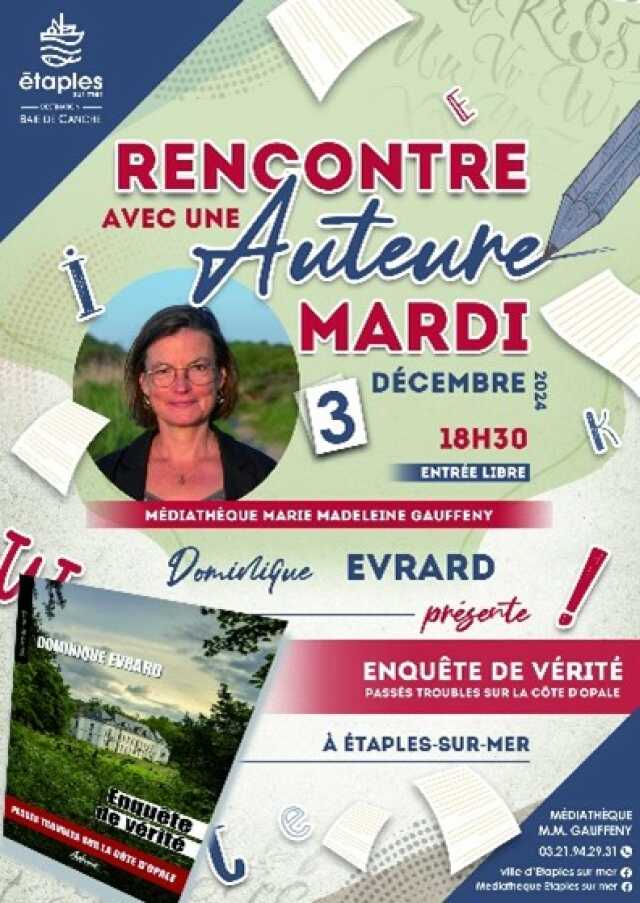 Rencontre littéraire avec Dominique Evrard