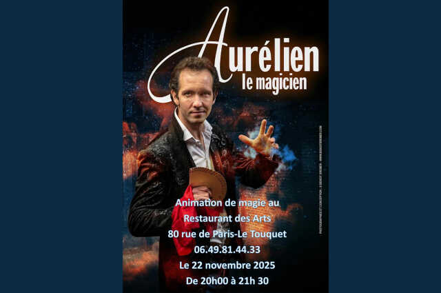 Aurélien le magicien au Restaurant des Arts