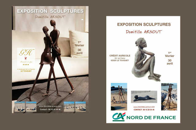 Exposition de sculptures Domitille Arnout