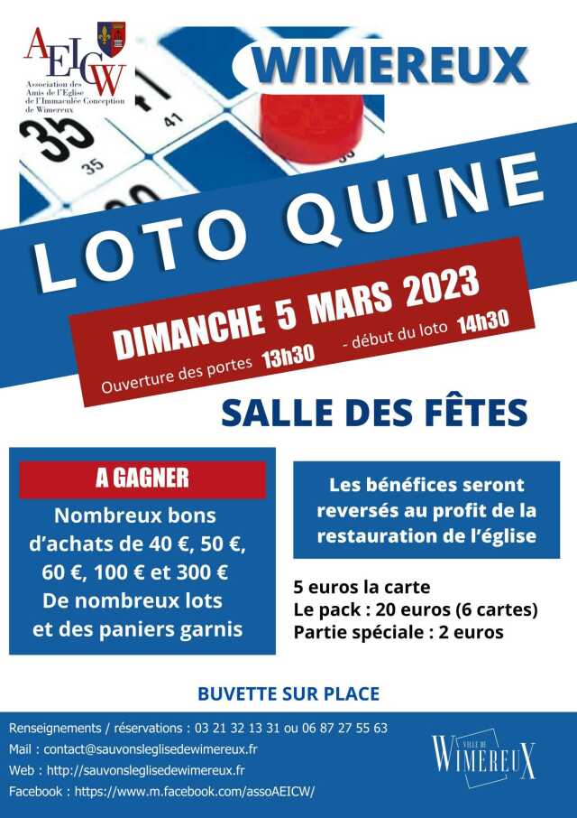 LOTO QUINE - La Capelle-lès-Boulogne