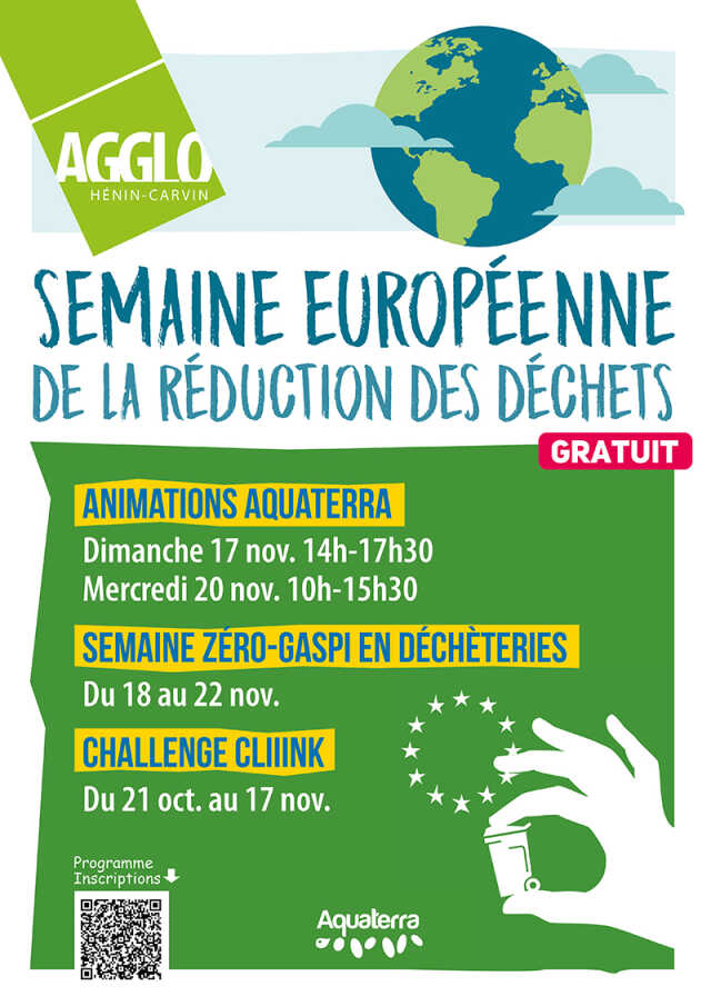 Mini-conférences à Aquaterra - Semaine européenne de réduction des déchets