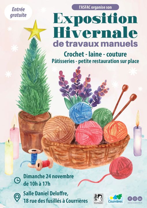 Exposition hivernale de travaux manuels